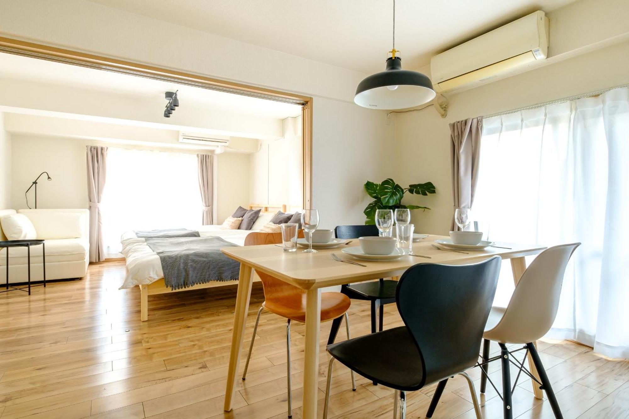 長者丸ビル Apartman Tokió Kültér fotó